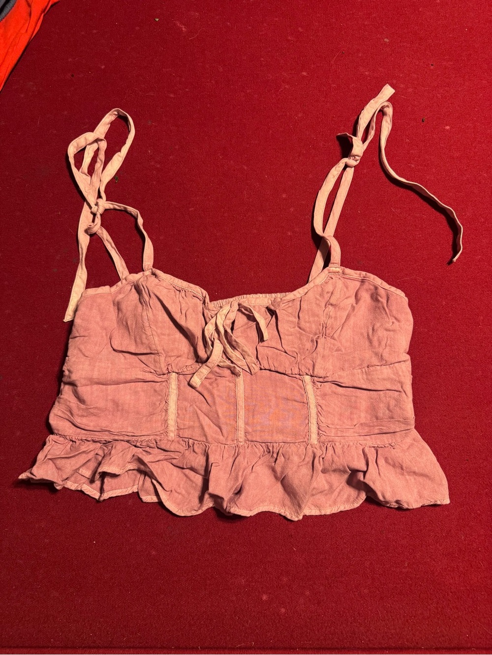 American Eagle Outfitters Tie-Shoulder Top